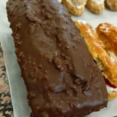 Cake au chocolat et pâte d'amandes