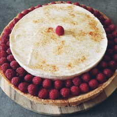 Tarte chiboust aux framboises
